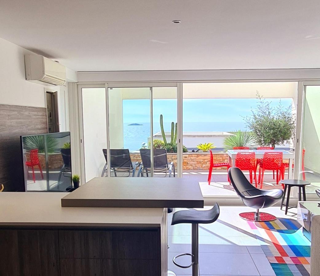 Magnifique Appartement Vue Mer - Grande Terrasse Et Piscine Bandol Eksteriør billede